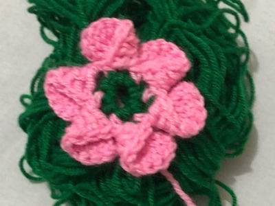 Crochet Art. easy stitch for beginners. 3d floral motif. live tutorial