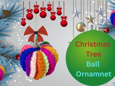 Crochet Ball Ornament | Christmas Tree Ornament | Crochet Tutorial in English | Club Crafteria