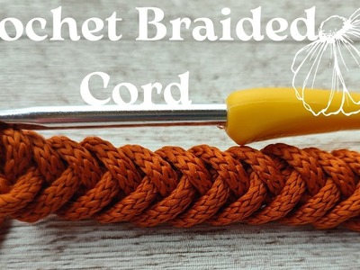 Crochet Braided Cord Braided Cord Crochet Tutorial How To Crochet Strong Strap for Bag