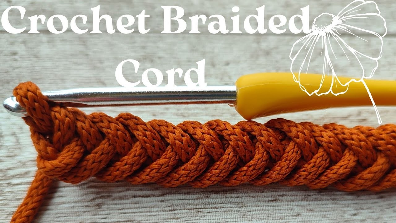 Crochet Braided Cord Braided Cord Crochet Tutorial How To Crochet Strong Strap for Bag