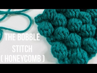 Crochet honeycomb, how to crochet the bobble stitch , beginners crochet tutorials