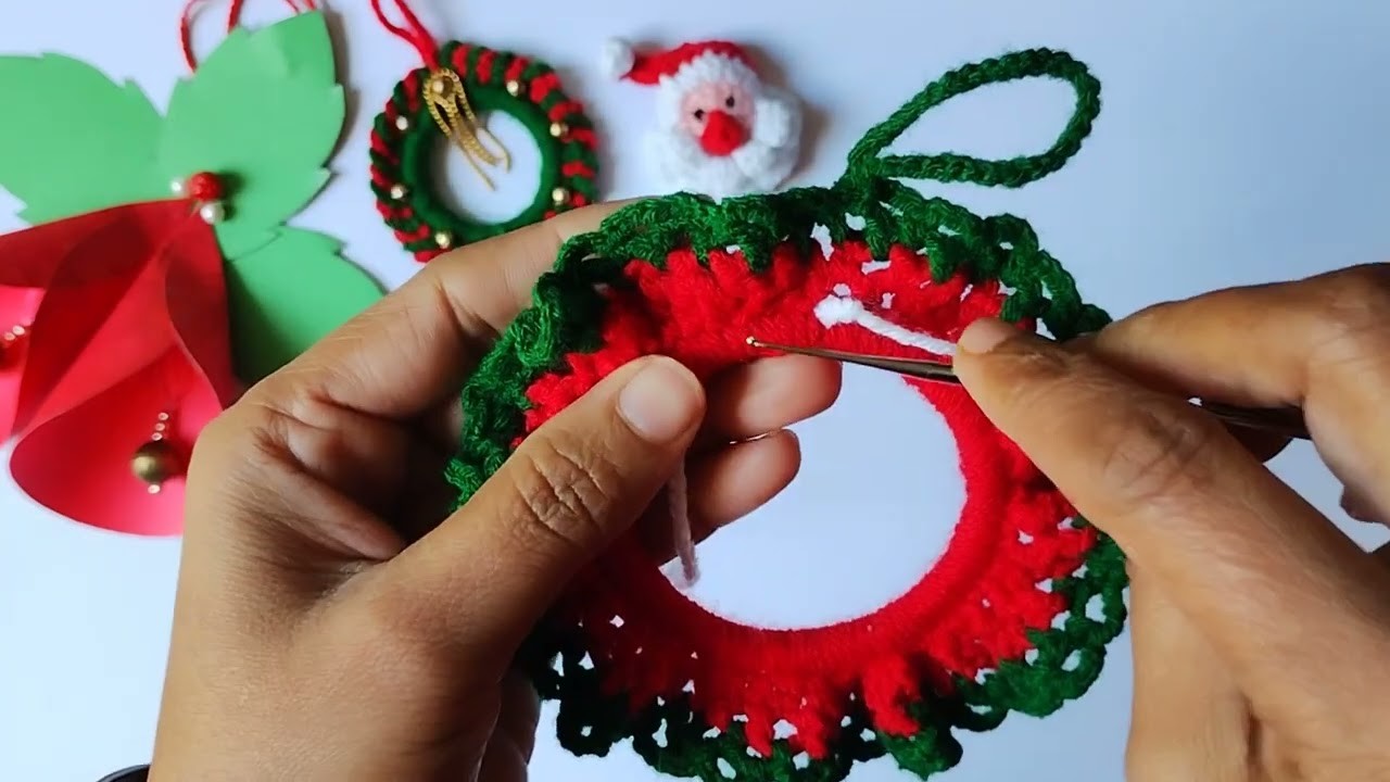 Crochet of Ornament for Christmas decorations.Ornament for Christmas decorations