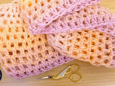 Crochet | Quick and easy loop scarf | Tutorial