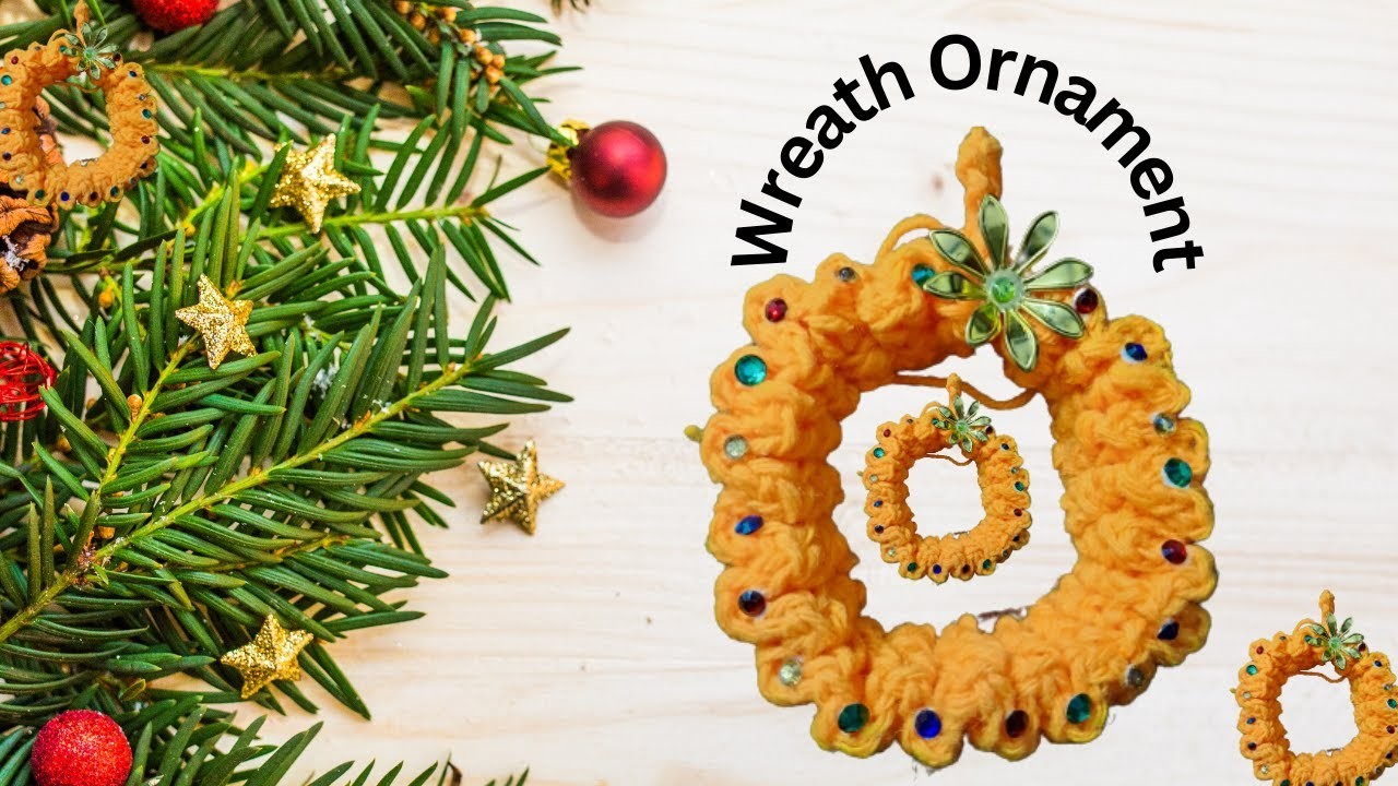 Crochet Wreath | Christmas Tree Ornament | Ornament | Crochet Tutorial in English | Club Crafteria