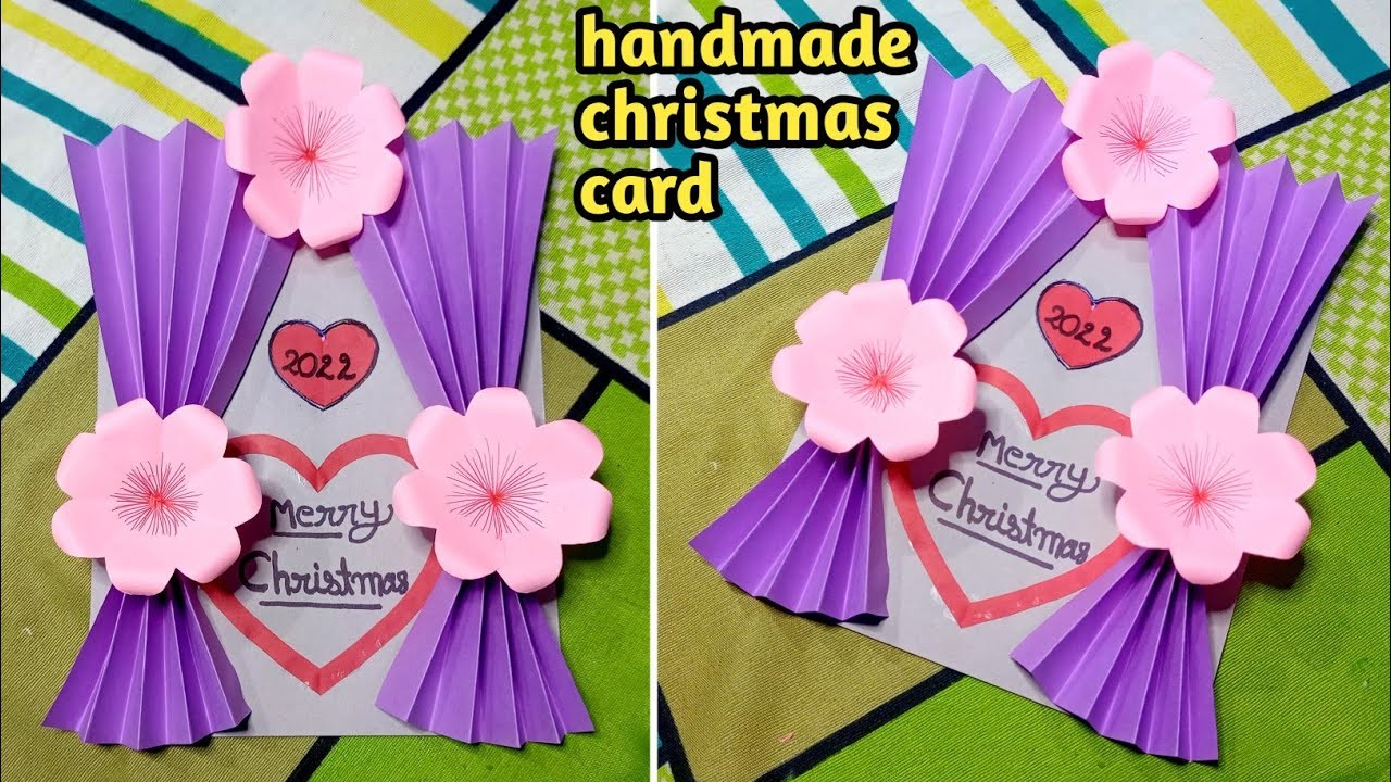 Diy | how to make paper christmas card | making handmade christmas card | how to make christmas card