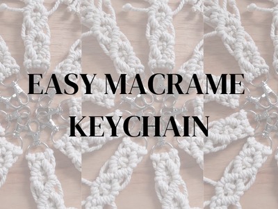 DIY Keychain - Macrame Keychain Tutorial for Beginners