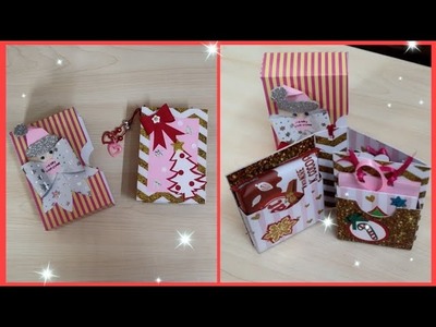 DIY Mini Album | Mini Album With Treat Holder | Christmas Gift Album Tutorial