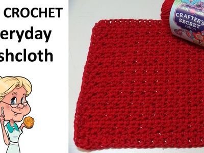 Easy Crochet Everyday Dishcloth Tutorial
