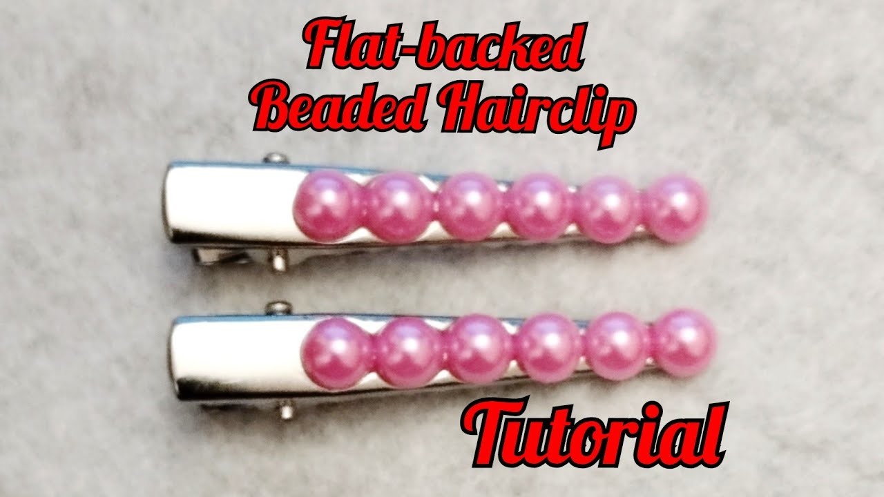 #Easy DIY Beaded Hairclips | HAIRCLIP TUTORIAL #diy #hairclips #tutorial #accessories #handmade