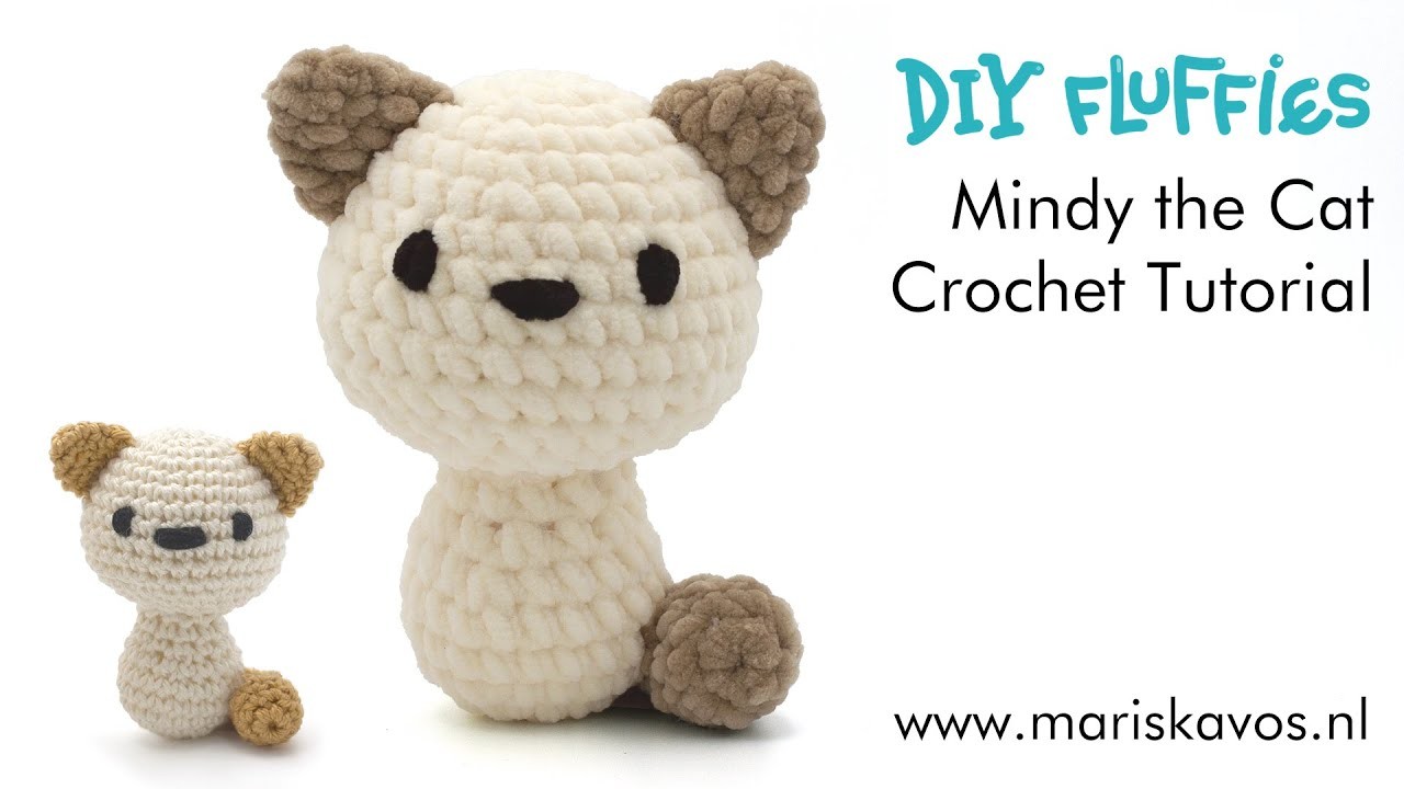 Easy free amigumi tutorial - Mindy the Cat crochet pattern  - English