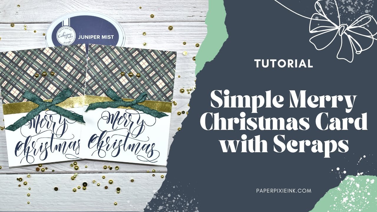 EASY Merry Christmas Simon Says Stamp Card Tutorial