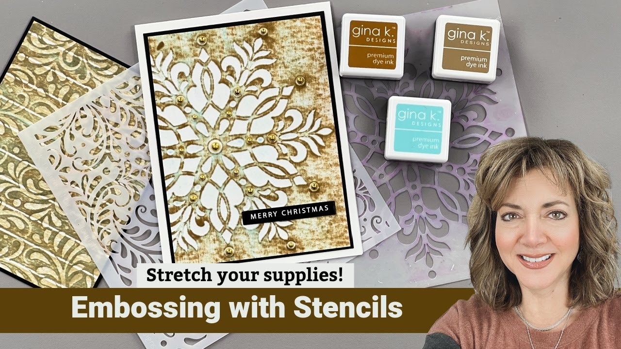 Embossing with Stencils - Stretch Your Supplies!