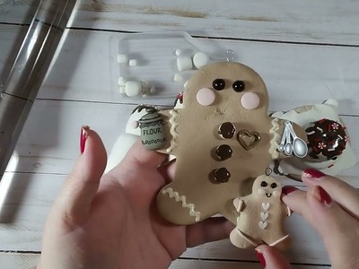 Fake Bake Ornaments: Gingerbread and Marshmallow Snowmen. Saturday Morning Makes #satmornmakes