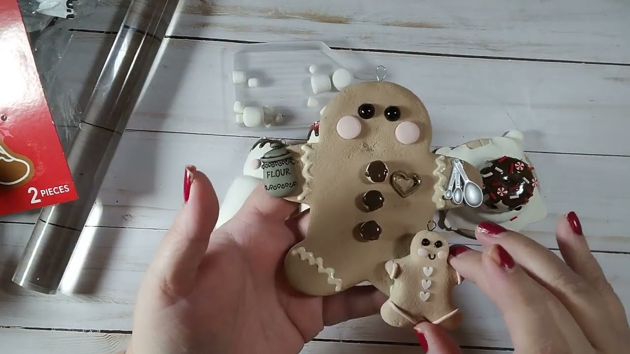 Fake Bake Ornaments: Gingerbread and Marshmallow Snowmen. Saturday Morning Makes #satmornmakes