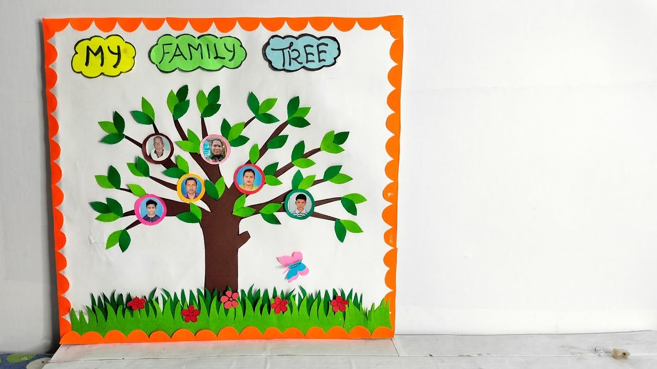Family Tree.family tree.Family Tree School Project.Family Tree model.How to draw Family Tree