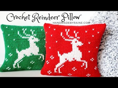 How to crochet Reindeer Pillow ????