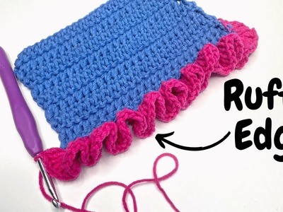 How to Crochet the Ruffle Edge - Beginner Crochet Tutorial