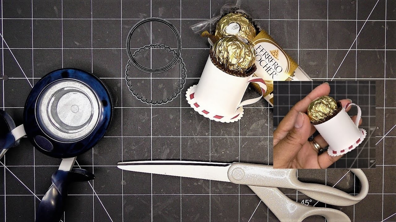How to Make a Sweet Mug-Shaped Ferrero Rocher Candy Holder From Scratch! Great Ornament, Too!