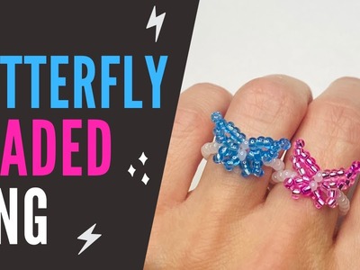 How to Make Beaded Butterfly Ring - Beaded Butterfly Ring Tutorial