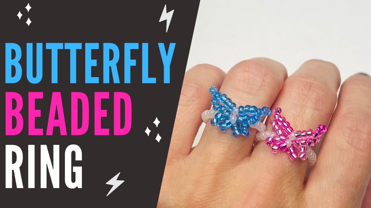 How to Make Beaded Butterfly Ring - Beaded Butterfly Ring Tutorial