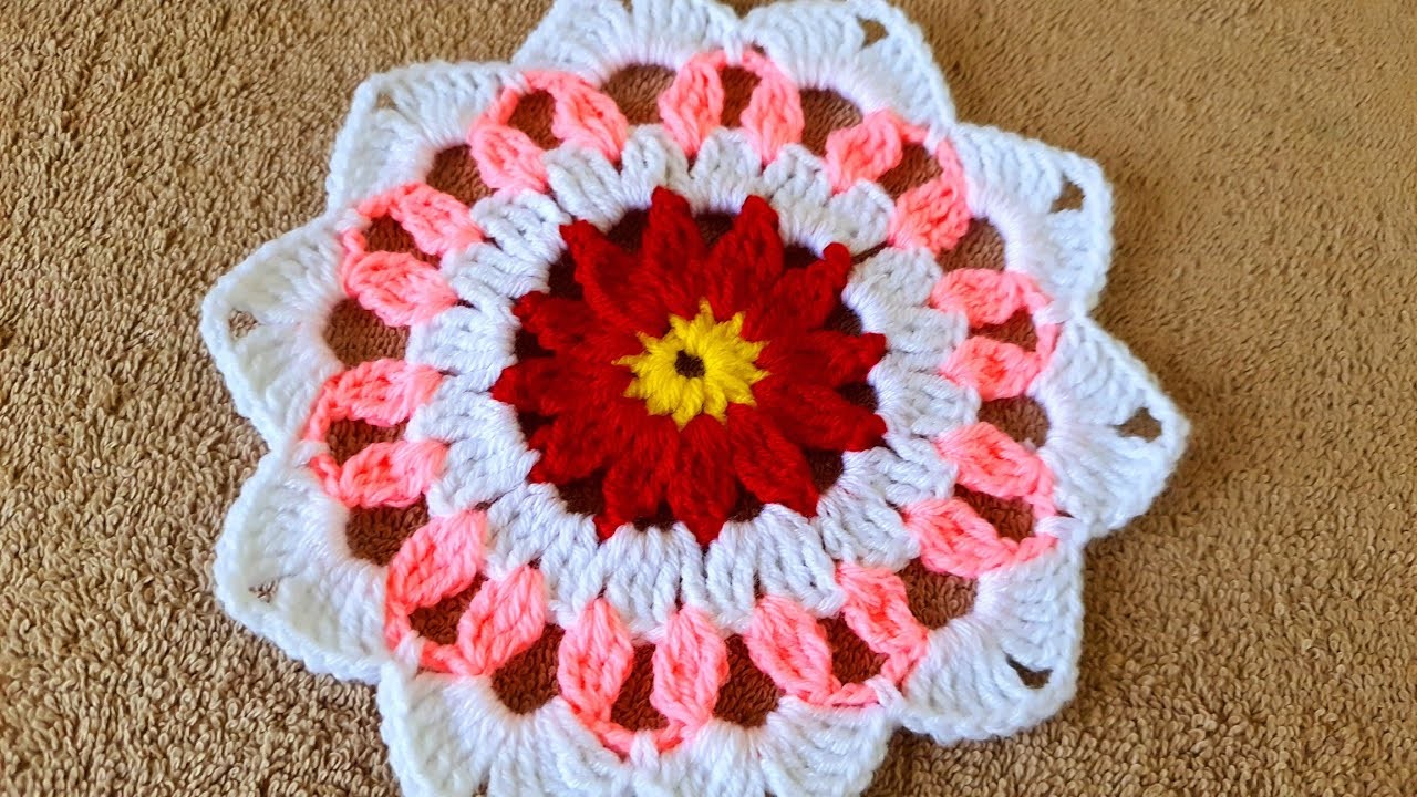 How to make crochet coster pattern ,woolen Cup Coster,Tea Coster,Tea mat ,crosia ke design