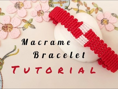 How to make easy Macrame bracelet.tutorial for beginners. macrame armband