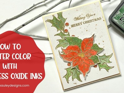 How to Water Color with Distress Oxide Inks