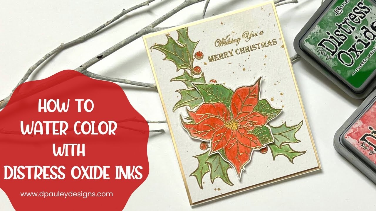 How to Water Color with Distress Oxide Inks