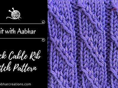 Mock Cable Rib Stitch Knitting Pattern - New knitting pattern tutorial for ladies sweater