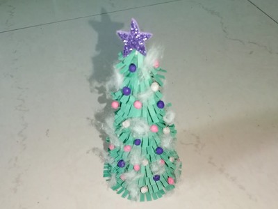 Paper craft Christmas tree | Easy home made Christmas tree ideas | Art and craft