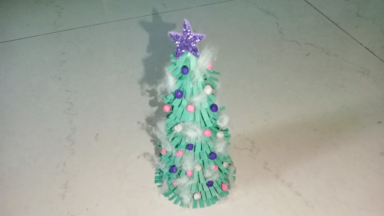 Paper craft Christmas tree | Easy home made Christmas tree ideas | Art and craft