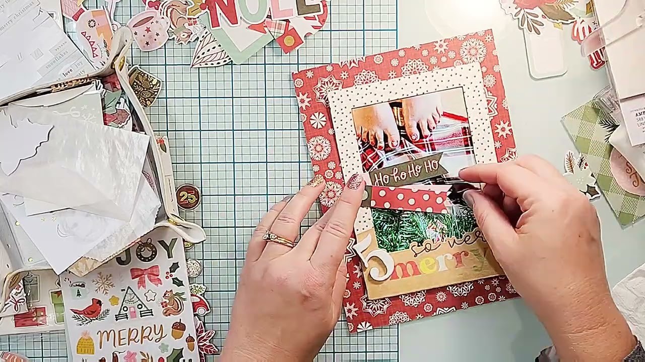 Scrapbooking process video December Daily day 4 &5