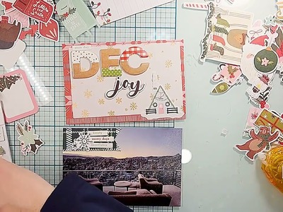 Scrapbooking process video December Daily day 11, 12, & 13