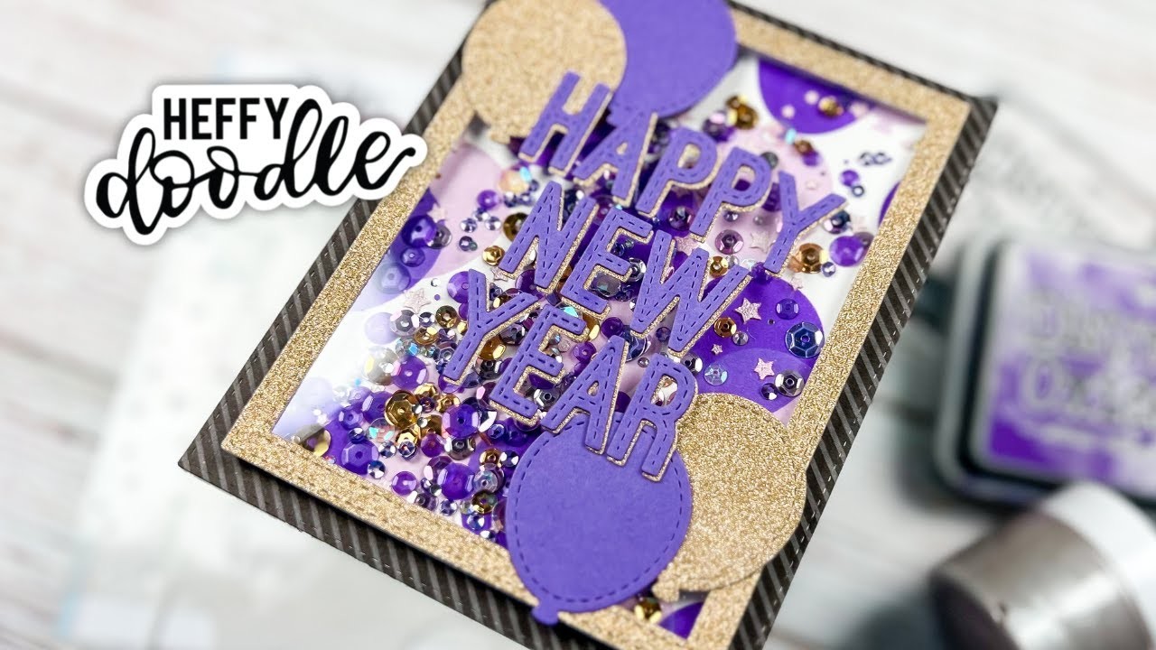 Tips for Crafting With Dies to Create a New Year Shaker Card [No Stamping!]