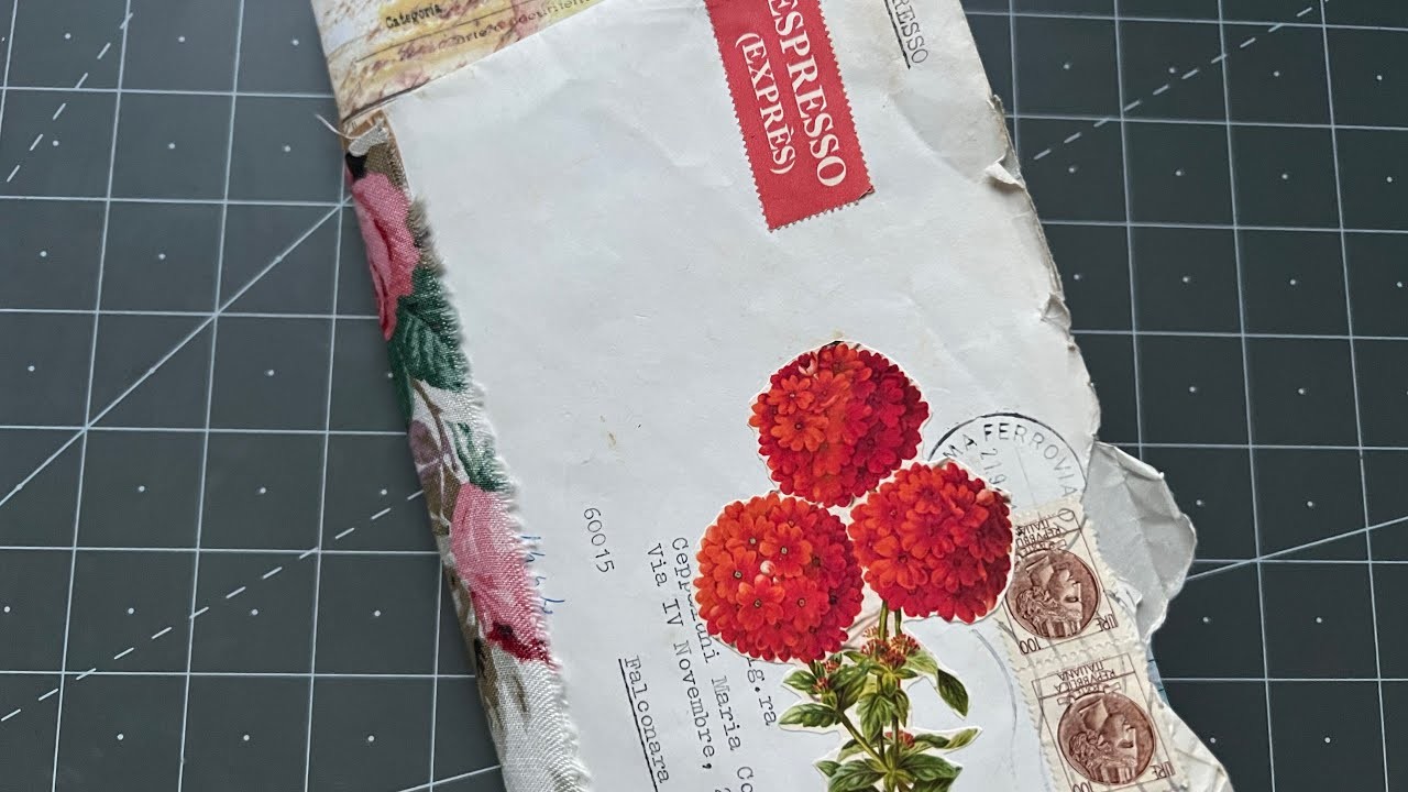 TUTORIAL | Janie's envelope journal Part 2 | making Janie’s journal cover from an envelope