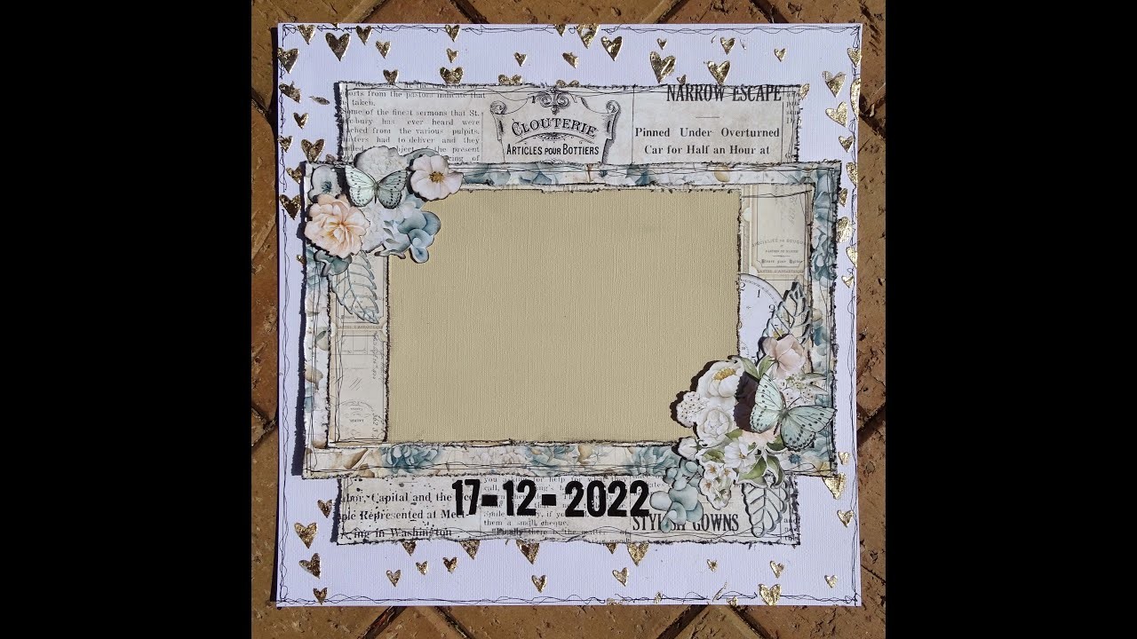 Using Gilding Flakes on a layout