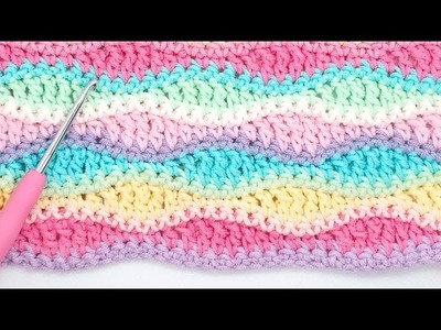 WAVE crochet pattern????How to make ????????????