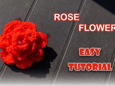 WOW SO PRETTY Crochet Flower | Crochet Red Rose tutorial