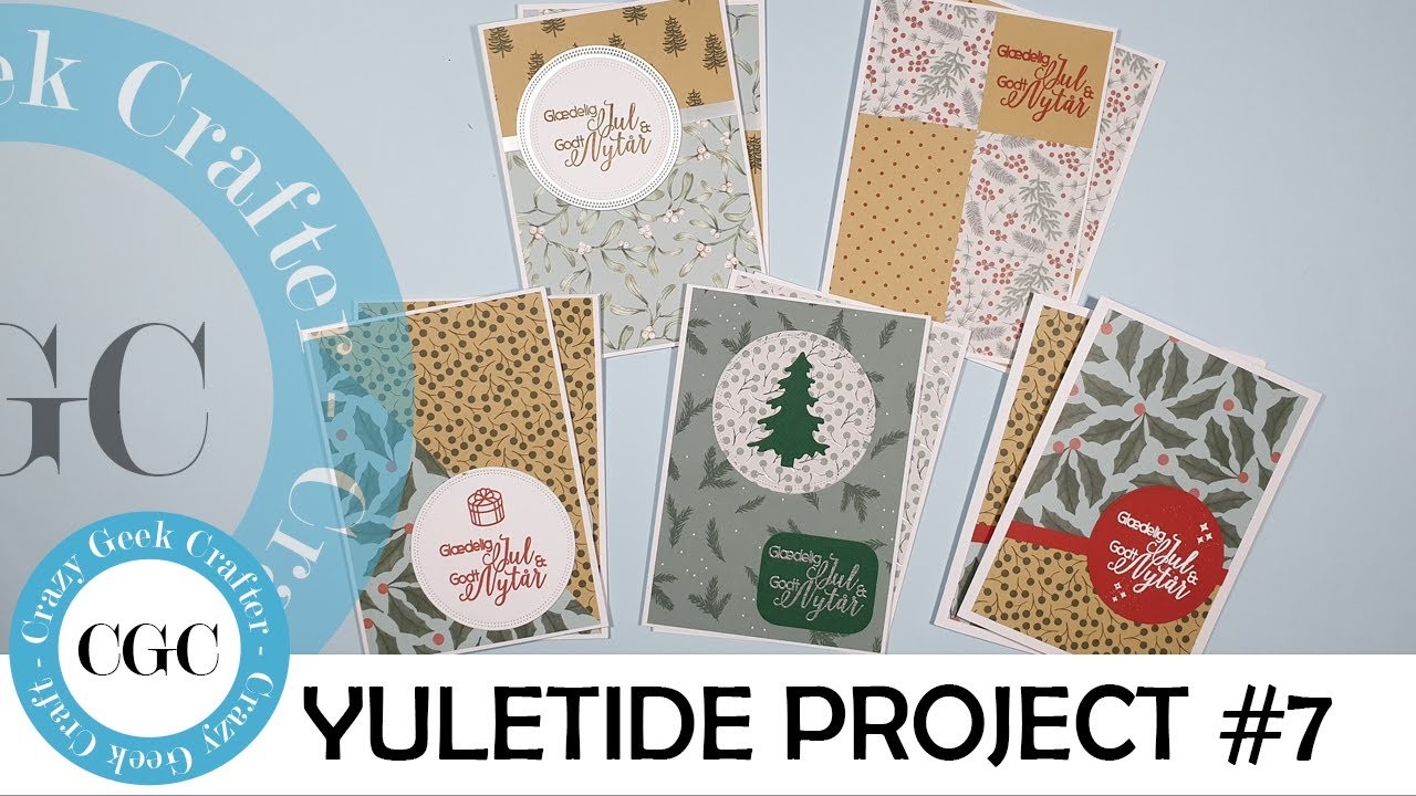 Yuletide project #7. 10 cards 1 paper pack