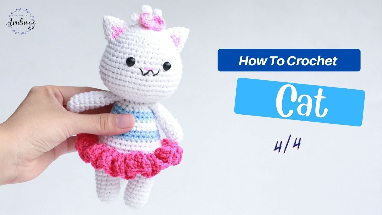 #225 | Cat (4.4) | How To Crochet | Amigurumi Tutorial
