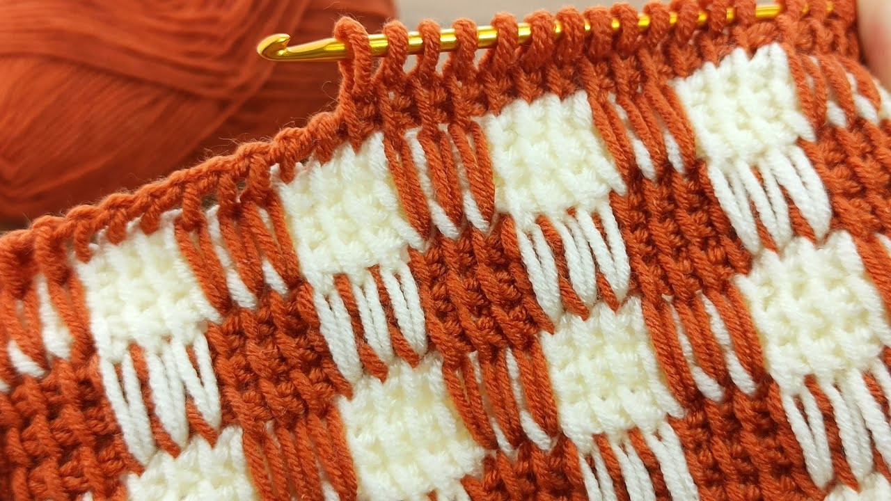 Amazing???? *Super Easy Tunisian Crochet Baby Blanket vest For Beginners online Tutorial Tunus tığ işi