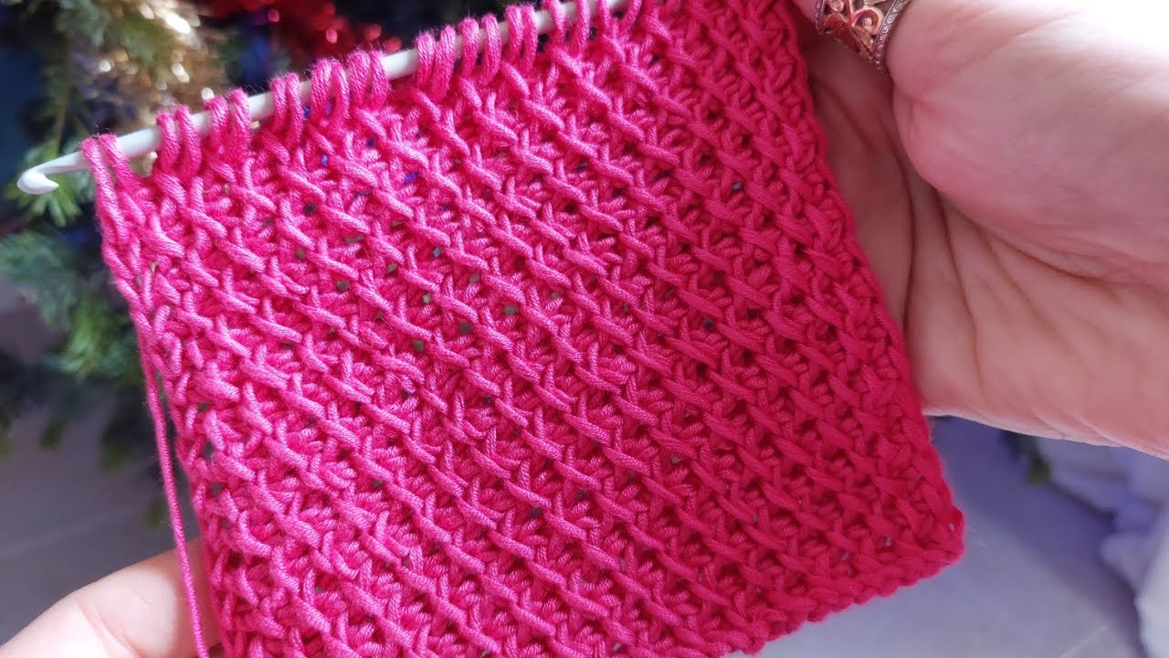 Amazing ???? ???? #tunisiancrochet  for beginners #crocheting #handmade #crochetpattern