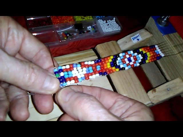 Beading a Native American Bracelet (my first): By Gary Orrock R.N.