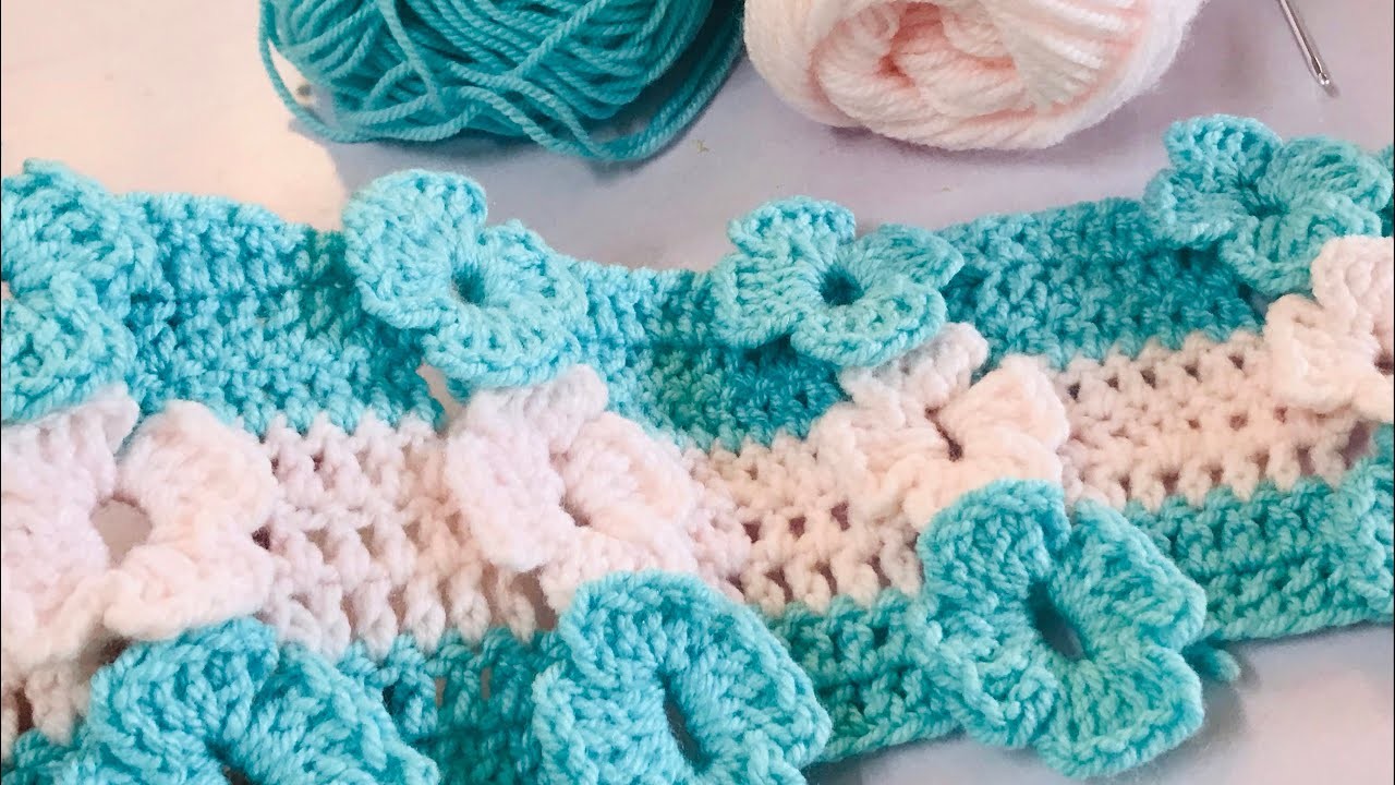 Beautiful crochet flower baby blanket pattern for beginners