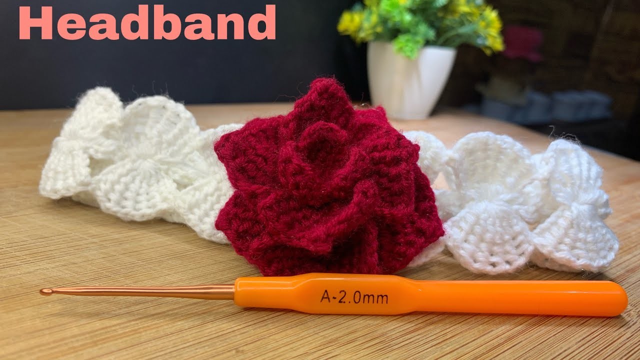 Beautiful easy crochet headband very easy and quick crochet baby pattern made by knit n sew