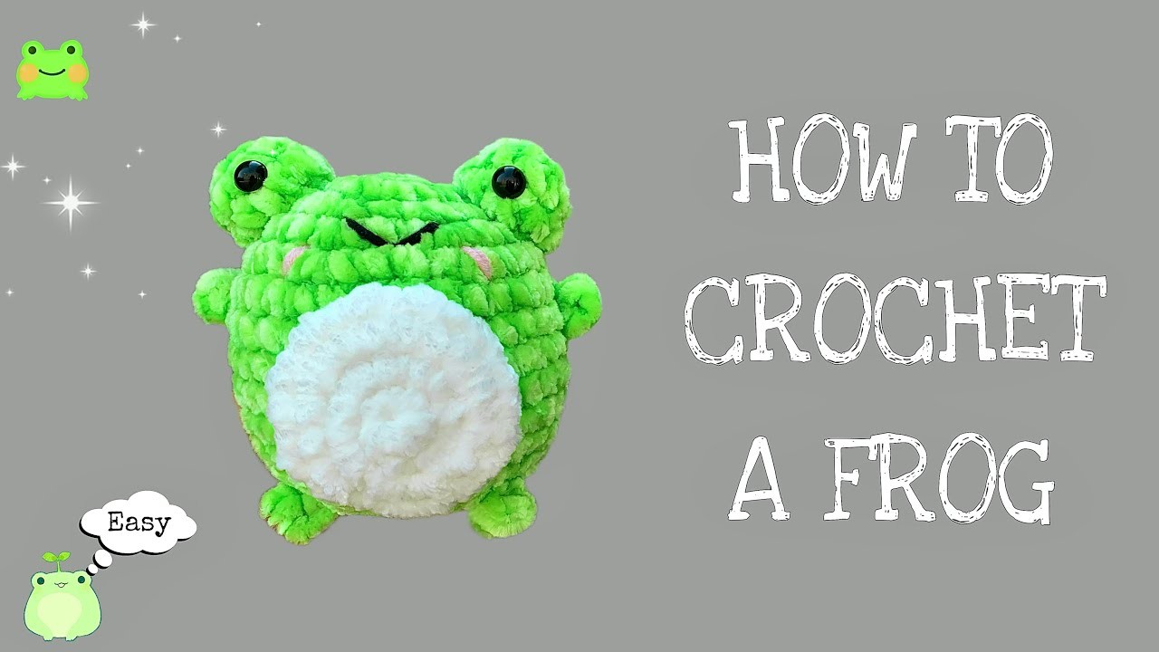 Beginner Tutorial: How to Crochet a Frog | Frog Amigurumi Tutorial | Xuxu Crochet