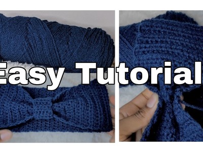 Bow Headband ( Crochet tutorial ????)