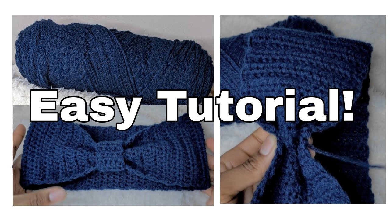 Bow Headband ( Crochet tutorial ????)