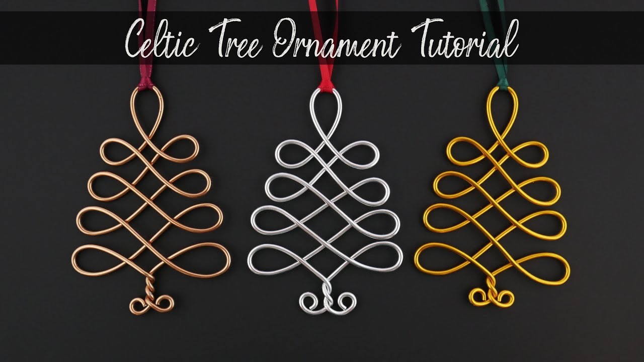Celtic Christmas Tree Ornament Tutorial | Quick and Easy Holiday DIY Gifts and Stocking Stuffers