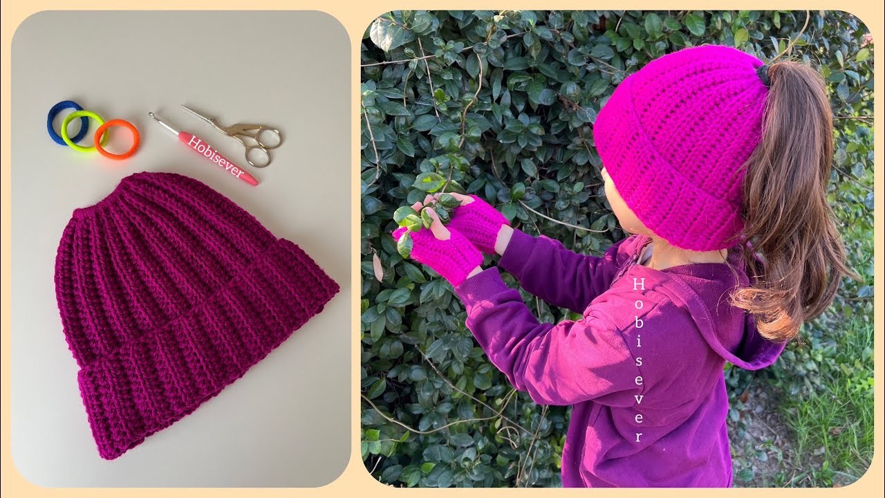 ÇOK KOLAY TIĞ İŞİ BERE MODELİ YAPIMI. Crochet Beanie. ÇOCUK & BAYAN ÖRGÜ BERE MODELLERİ